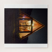 A FRAME CABIN NIGHT LEGPUZZEL (Horizontaal)