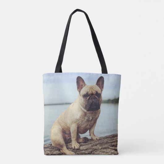 A French Bulldog Tote Bag (Achterkant)