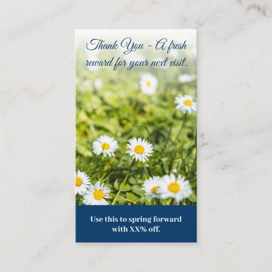 A Fresh Reward For Your Next Visit - Thank You Kortingskaartje (Voorkant)