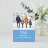 A Fresh Start January Memory Photo Postcard Briefkaart (Staand voorkant)