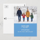 A Fresh Start January Memory Photo Postcard Briefkaart (Voorkant / Achterkant)