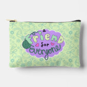 "A Friend for Everyone" Green Pouch Etui (Voorkant)