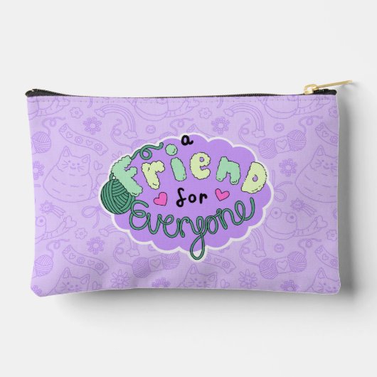 "A Friend for Everyone" Lavender Logo Etui (Achterkant)