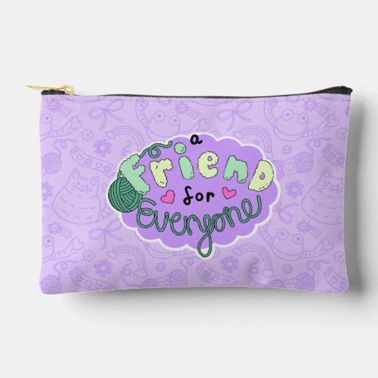 "A Friend for Everyone" Lavender Logo Etui (Voorkant)