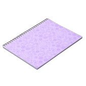 "A Friend for Everyone" Pattern Notebook Lavender Notitieboek (Linkerzijde)