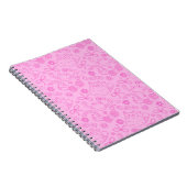 "A Friend for Everyone" Pattern Notebook Pink Notitieboek (Rechterzijde)