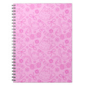 "A Friend for Everyone" Pattern Notebook Pink Notitieboek (Voorkant)