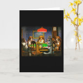 A Friend in Need (Dogs Playing Poker) Kaart (Gele Bloem)