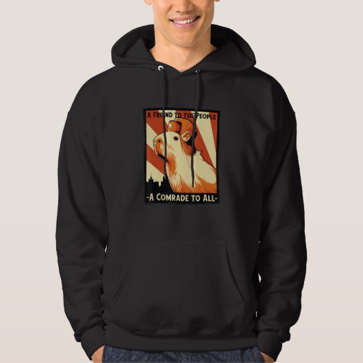 A Friend to the Peoples a Comrades to All Soviet C Hoodie (Voorkant)