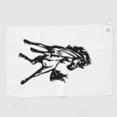 A Frisky Jumping Horse in the Wild Golfhanddoek (Horizontaal)