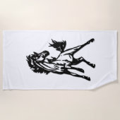 A Frisky Jumping Horse in the Wild Strandlaken (Voorkant)