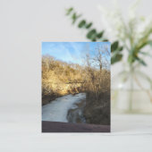 A Frozen Stream in the Burlington Iowa Briefkaart (Staand voorkant)