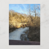 A Frozen Stream in the Burlington Iowa Briefkaart (Voorkant)