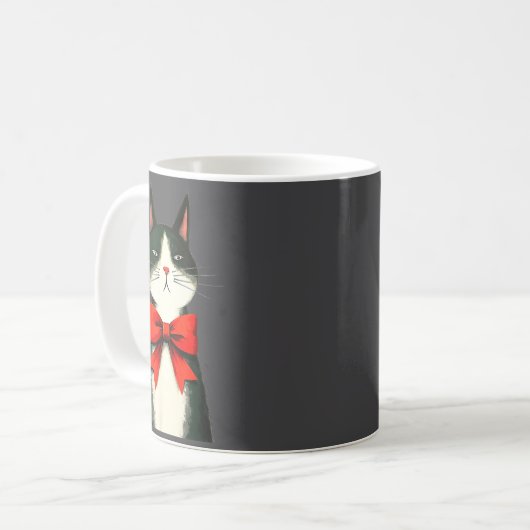 A Frumpy Holiday Cat Fun Design  Koffiemok (Voorkant links)