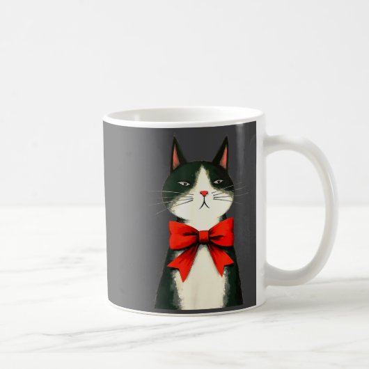 A Frumpy Holiday Cat Fun Design  Koffiemok (Rechts)