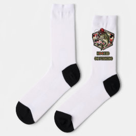 A fun and bold illustration of a cool bass sokken