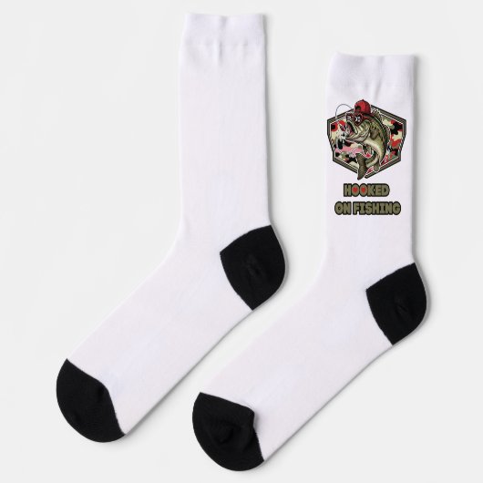 A fun and bold illustration of a cool bass sokken (Links)