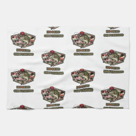 A fun and bold illustration of a cool bass theedoek