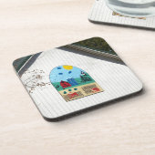 A Fun Barn Quilt Bier Onderzetter (Linkerzijde)