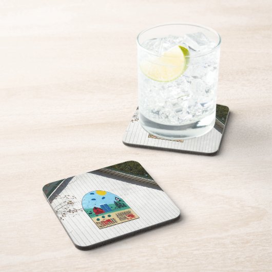 A Fun Barn Quilt Bier Onderzetter (Rechterzijde)