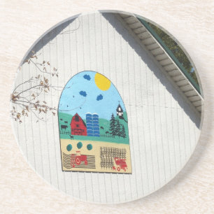 A Fun Barn Quilt Zandsteen Onderzetter