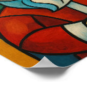 A fun Picasso-esque Santa Poster (Hoek)