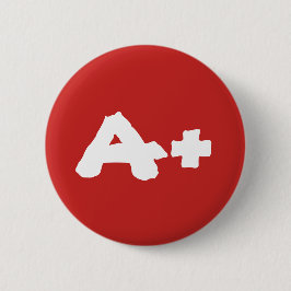 A+ Funky Blood Type Group Button
