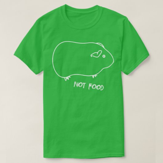A Funny and Cute little Guinea Pig not be eaten T-shirt (Design voorkant)