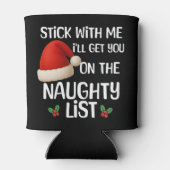 A funny Christmas naughty list design T-Shirt Blikjeskoeler (Achterkant)