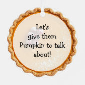 A Funny Pumpkin Pie Flirty Pun | Christmas Metalen Ornament (Achterkant)
