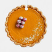 A Funny Pumpkin Pie Flirty Pun | Christmas Metalen Ornament (Voorkant)