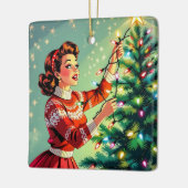 A Funny Sarcastic and Nostalgic Retro Christmas Keramisch Ornament (Links)