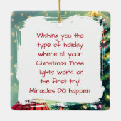 A Funny Sarcastic and Nostalgic Retro Christmas Keramisch Ornament (Achterkant)