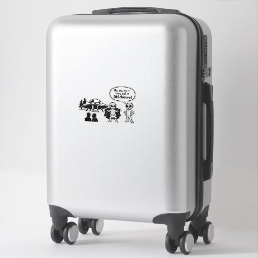 A funny take on The Disclosure movement Sticker (Koffer)