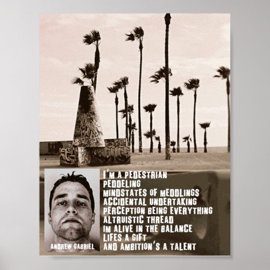 a.gabriel—zelfblub poster (Voorkant)