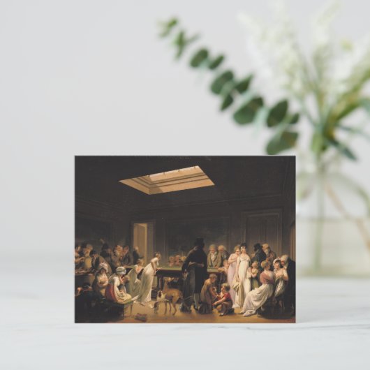 A Game of Billiards, 1807 Briefkaart (Staand voorkant)