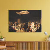 A Game of Billiards, 1807 Canvas Afdruk (Insitu (Woonkamer))