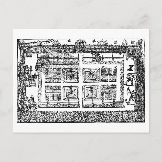 A Garden, uit 'The Gardener's Labyrinth', 1577 ( Briefkaart (Voorkant)