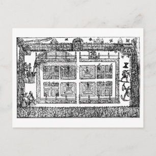 A Garden, uit 'The Gardener's Labyrinth', 1577 ( Briefkaart