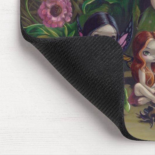 "A Gathering of Faeries" Mousepad Muismat (Hoek)