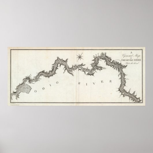 A General Map of the River Ohio, Bord de derde Poster (Voorkant)