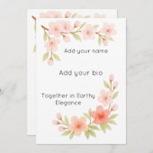 A gentle bloom to mark new beginnings. feestdagenkaart (Voorkant / Achterkant)