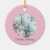 A Gentle Light – Pastel Christmas Card Keramisch Ornament (Voorkant)