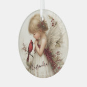 A Gentle Spirit in Holiday Stillness Glas Ornament (Voorkant links)