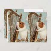 A Gentle Tune – Artistic Guinea Pig Postcard Briefkaart (Voorkant / Achterkant)