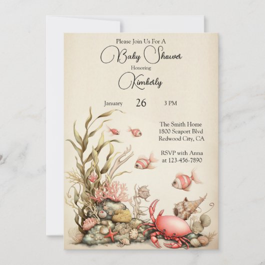 A Gentle Underwater World Kaart (Voorkant)