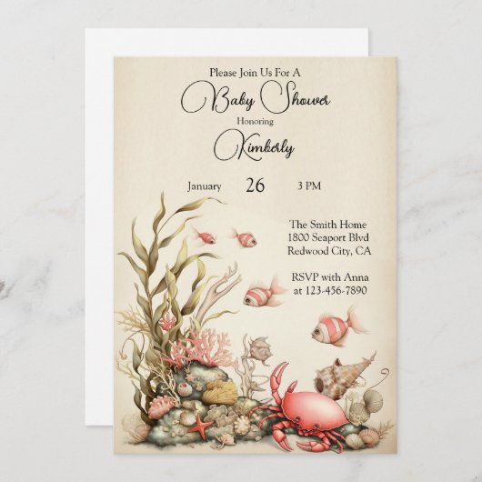 A Gentle Underwater World Kaart (Voorkant / Achterkant)