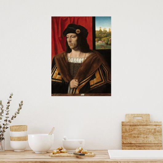 A Gentleman - Bartolomeo Veneto Fine Art Poster (Keuken)
