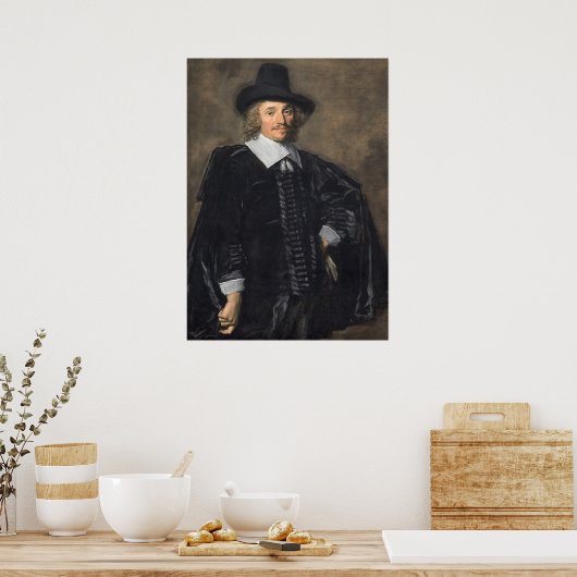 A Gentleman - Frans Hals Fine Art Poster (Keuken)