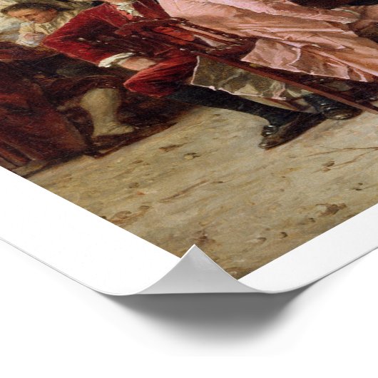 A Gentleman's Debate, 1881 (olie op het paneel) Poster (Hoek)